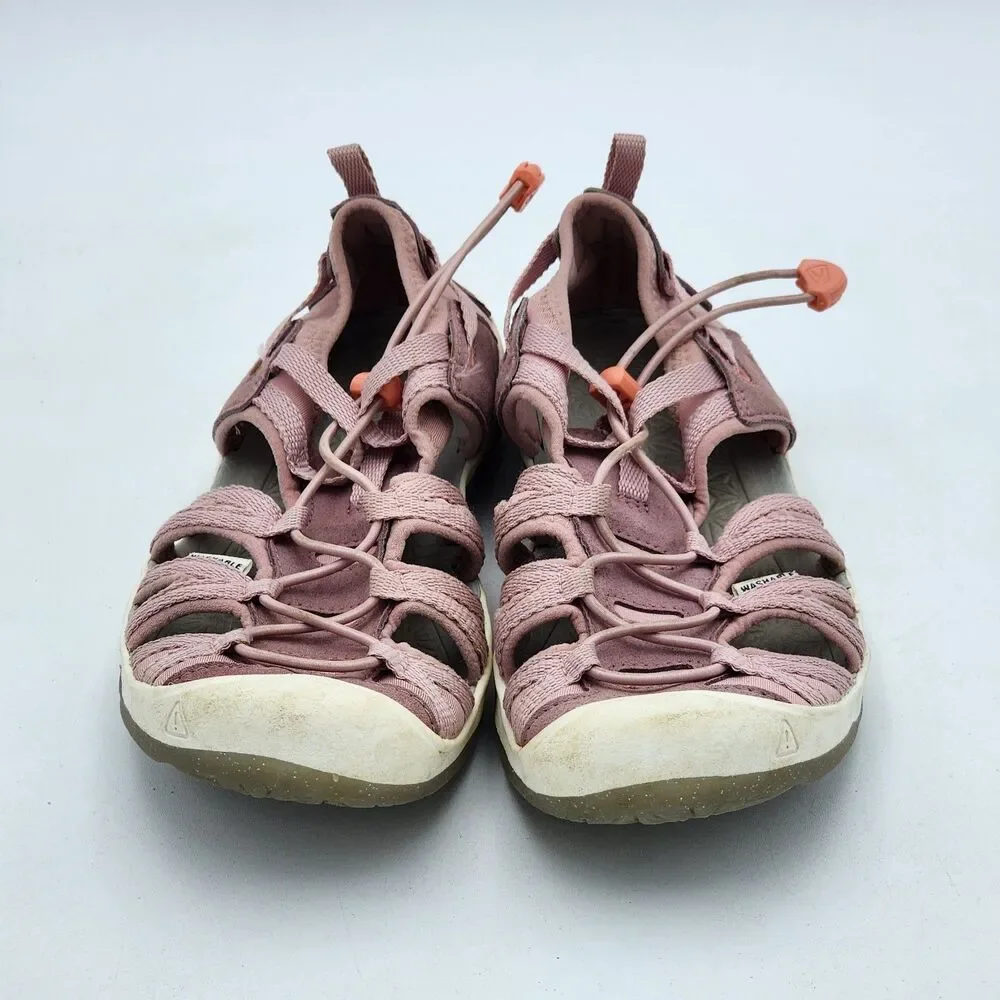 KEEN Kids Moxie Outdoor Sport Water Sandals Rose Papaya Pink Big Kid's Size 4